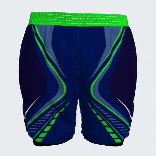 2-in-1 Shorts (No Side Pockets), Design 003