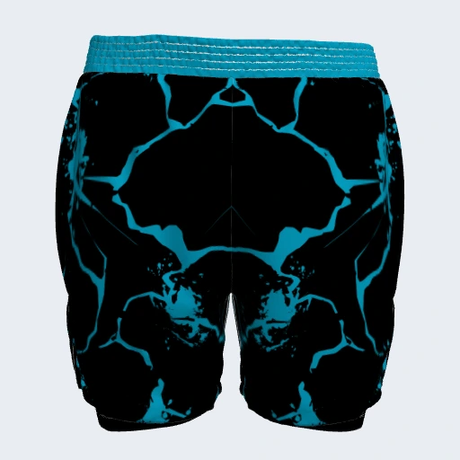 2-in-1 Shorts (No Side Pockets), Design 006