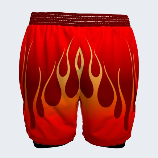 2-in-1 Shorts (No Side Pockets), Design 013