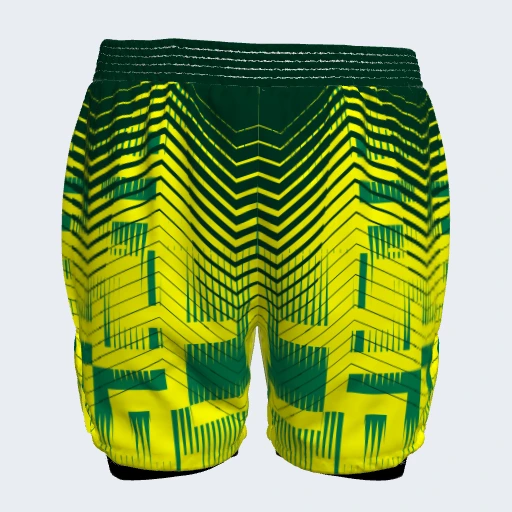 2-in-1 Shorts (No Side Pockets), Design 014