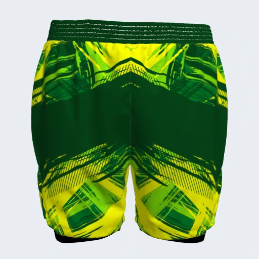 2-in-1 Shorts (No Side Pockets), Design 015