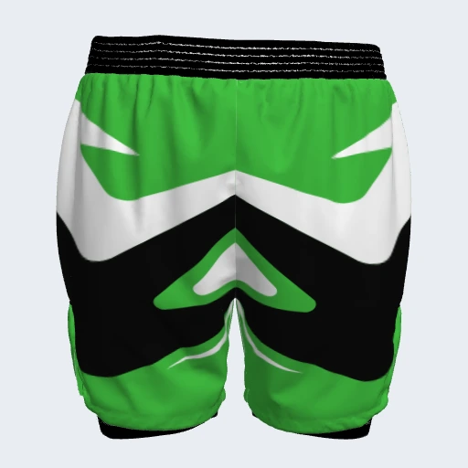 2-in-1 Shorts (No Side Pockets), Design 019
