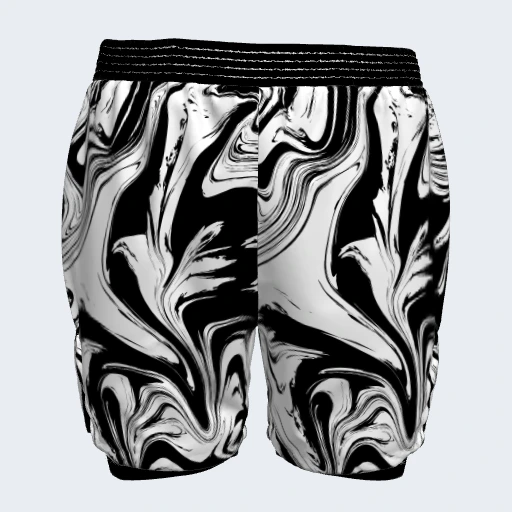2-in-1 Shorts (No Side Pockets), Design 020