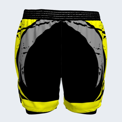 2-in-1 Shorts (No Side Pockets), Design 021