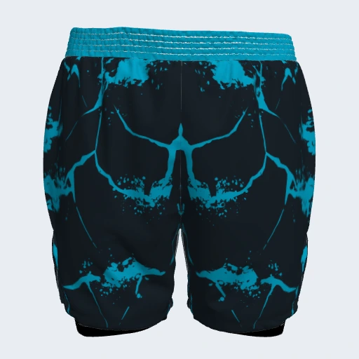 2-in-1 Shorts (No Side Pockets), Design 027