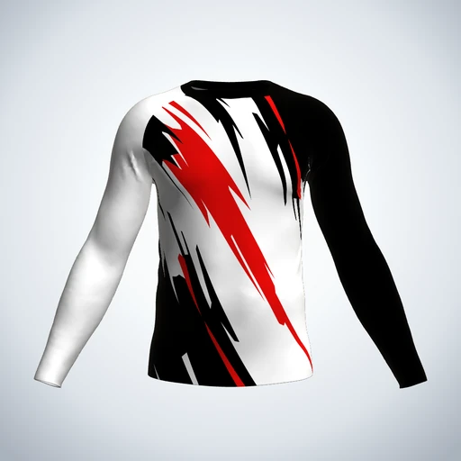 Rash Guard (Long Sleeve), Design 004
