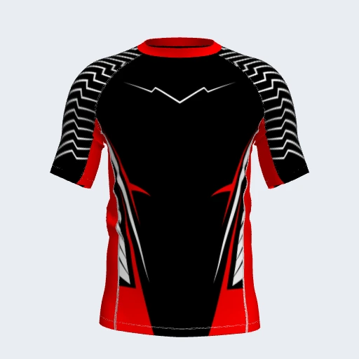 Rash Guard (Short Sleeve, Side Panel), Design 021
