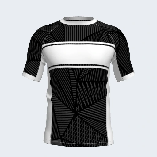 Rash Guard (Short Sleeve, Side Panel), Design 022