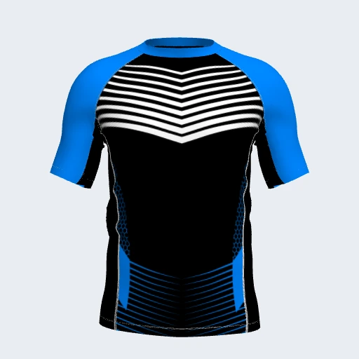 Rash Guard (Short Sleeve, Side Panel), Design 023