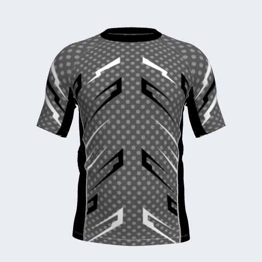 Rash Guard (Short Sleeve, Side Panel), Design 025