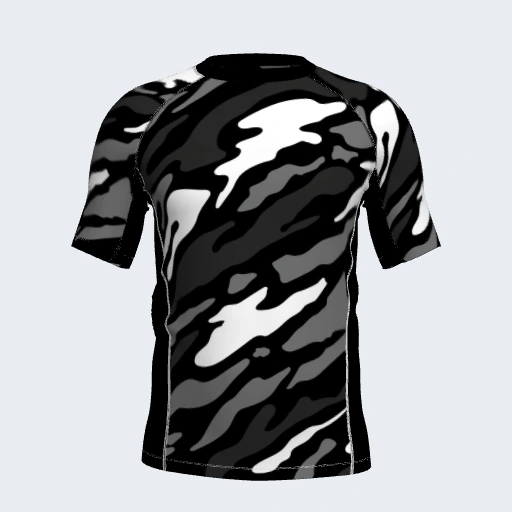 Rash Guard (Short Sleeve, Side Panel), Design 028