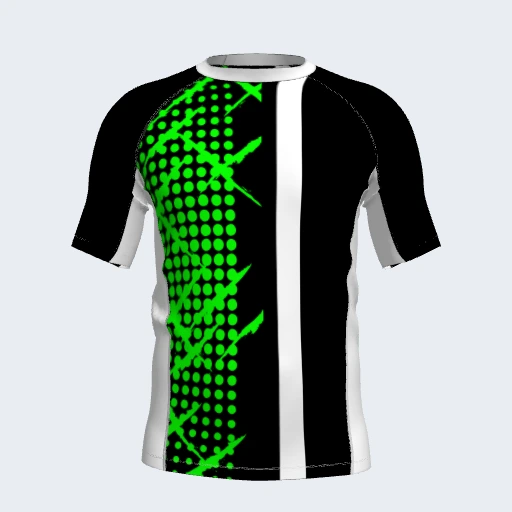 Rash Guard (Short Sleeve, Side Panel), Design 029