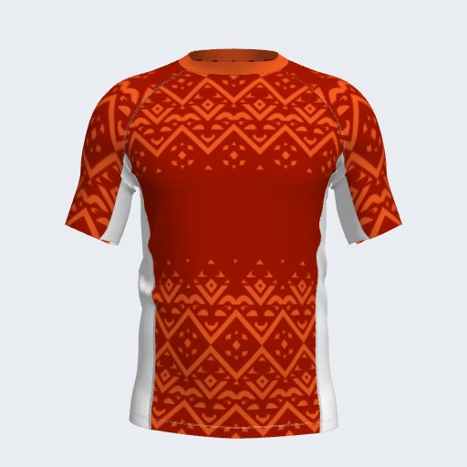 Rash Guard (Short Sleeve, Side Panel), Design 031