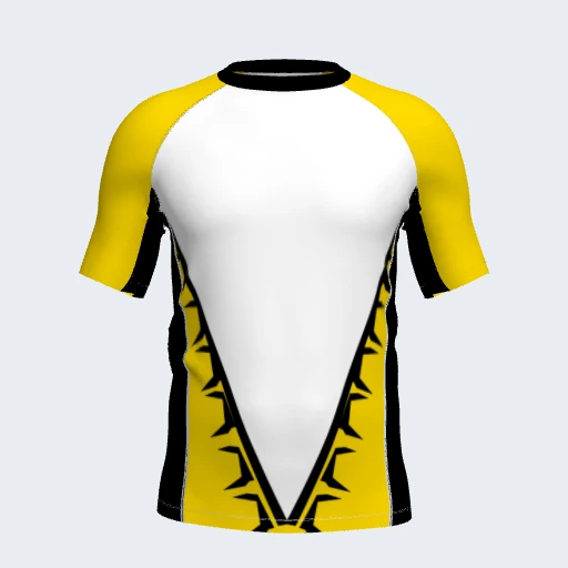 Rash Guard (Short Sleeve, Side Panel), Design 034