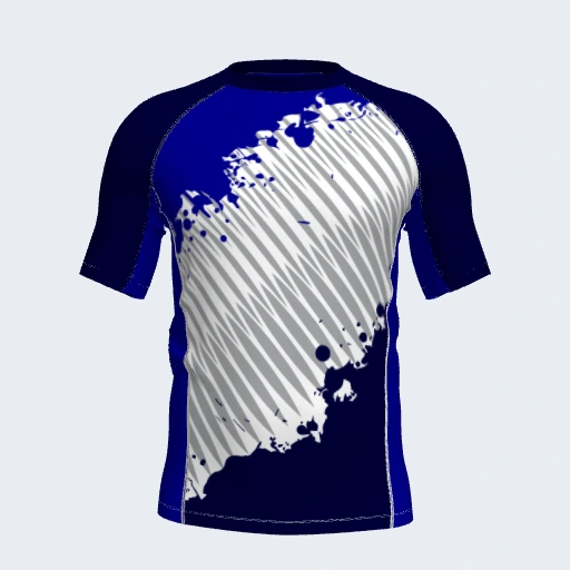 Rash Guard (Short Sleeve, Side Panel), Design 037