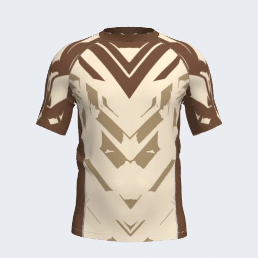 Rash Guard (Short Sleeve, Side Panel), Design 040