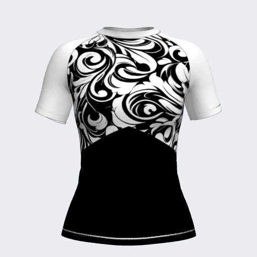 Rash Guard (Short Sleeve), Design 024