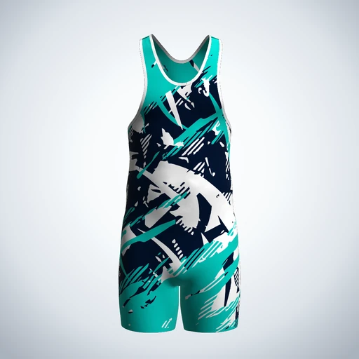 Wrestling Singlet (Grip Tape), Design 028